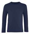02947 Imp. L/S Kids SOL'S Kids Imperial Long Sleeve T-Shirt French Navy colour image